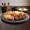 Platou rotativ din ardezie Navaris, 33 cm, rotire lina, NAV000015BI002C