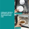 Set 3 Boluri ceramice pentru animale Navaris, 350ml, suport metalic, NAV000025YA001C