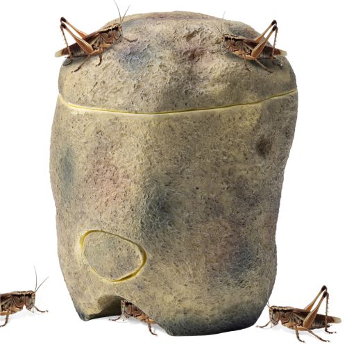 Castron Navaris, Cricket Feeding Rock, 10x9x12 cm, perfect pentru reptile, NAV000025YD001C