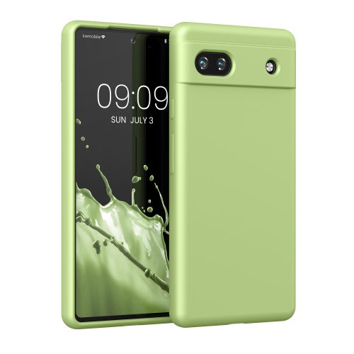 Husa Google Pixel 6a, Verde deschis, Silicon, KWM000015FZ043C