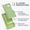 Husa Google Pixel 6a, Verde deschis, Silicon, KWM000015FZ043C