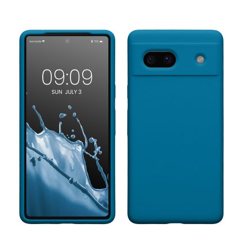 Husa Google Pixel 7a, Albastru, Silicon, KWM000019YE012C