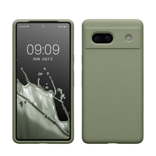 Husa Google Pixel 7a, Verde, Silicon, KWM000019YE016C