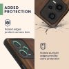 Husa Xiaomi Redmi Note 12 Pro 5G, Maro/Albastru, Lemn, KWM000018BW004C