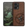 Husa Xiaomi Redmi Note 12 Pro Plus 5G, Maro/Albastru, Lemn, KWM000018BX004C