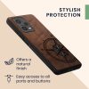Husa Xiaomi Redmi Note 12 Pro Plus 5G, Maro/Albastru, Lemn, KWM000018BX004C