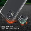 Husa Motorola Moto E13, Transparent/Auriu, Silicon, KWM000019ZE002C