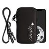 Husa Universala telefon, Marime L - 6.5 inch, Negru/Alb, Neopren, KWM000016AJ020C