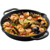 Tigaie din fonta Navaris pentru aragaz / cuptor / gratar - 30.6 cm - negru, NAV0000100Q004C