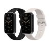 Set 2 Curele Kwmobile pentru Xiaomi Mi Band 7 Pro, Negru/Alb, Silicon, KWM0000176Z009C