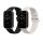 Set 2 Curele Kwmobile pentru Xiaomi Mi Band 7 Pro, Negru/Alb, Silicon, KWM0000176Z009C