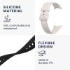 Set 2 Curele Kwmobile pentru Xiaomi Mi Band 7 Pro, Negru/Alb, Silicon, KWM0000176Z009C