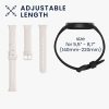 Set 2 Curele Kwmobile pentru Xiaomi Mi Band 7 Pro, Negru/Alb, Silicon, KWM0000176Z009C