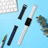 Set 2 Curele Kwmobile pentru Xiaomi Mi Band 7 Pro, Negru/Alb, Silicon, KWM0000176Z009C