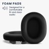 Set 2 Perne de urechi Kwmobile pentru Sony WH-1000XM5, Negru, Piele ecologica, KWM000024SF001C