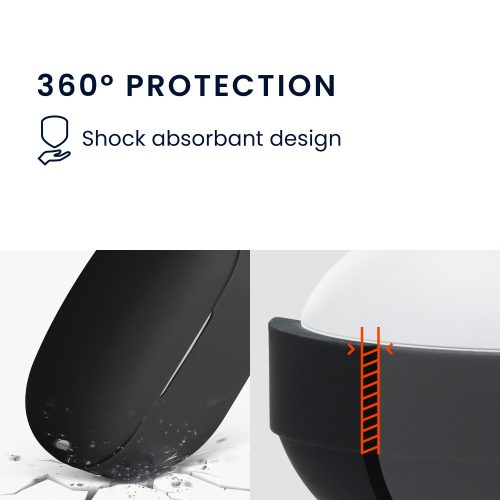 Husa Casti Kwmobile pentru Sony WF-1000XM5, Negru, Silicon, KWM000024SM001C