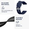 Set 2 Curele Kwmobile pentru GRV SmartWatch, Negru/Albastru inchis, Silicon, KWM000024SY001C