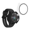 Set 2 Huse Kwmobile cu sticla securizata pentru Samsung Galaxy Watch 6, Negru/Transparent, Plastic, KWM000024TD001C