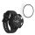 Set 2 Huse Kwmobile cu sticla securizata pentru Samsung Galaxy Watch 6, Negru/Transparent, Plastic, KWM000024TD001C