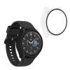 Set 2 Huse Kwmobile cu sticla securizata pentru Samsung Galaxy Watch 6, Negru/Transparent, Plastic, KWM000024TD001C