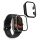 Set 2 Huse Kwmobile cu sticla securizata pentru Haylou GST Lite/LS13, Transparent/Negru, Plastic, KWM000024TF001C
