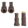 Set 4 Sosete Kwmobile pentru scaun, Bej, Textil, KWM000018LK002C