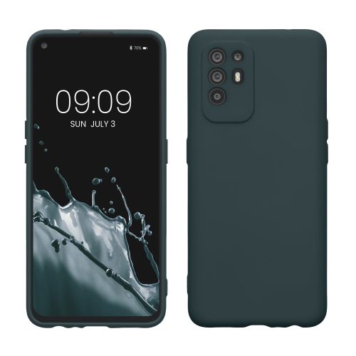 Husa OPPO A94 5G, Verde inchis, Silicon, KWM000015XY017C