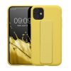 Husa Apple iPhone 11, Galben, Silicon, KWM000015WC008C