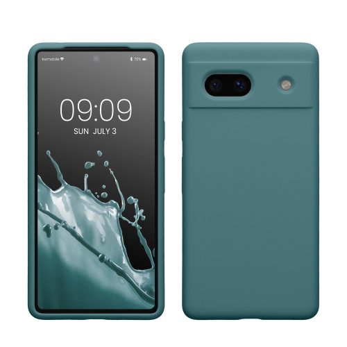 Husa Google Pixel 7a, Verde inchis, Silicon, KWM000019YE017C