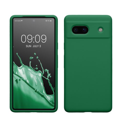Husa Google Pixel 7a, Verde, Silicon, KWM000019YE020C