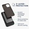 Husa Apple iPhone 12 Mini, Negru, Silicon, KWM000011JO061C