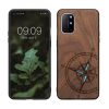 Husa OnePlus 8T, Maro/Albastru, Lemn, KWM0000123P006C