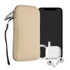Husa Universala telefon, Marime L - 6.5 inch, Crem, Neopren, KWM0000099O161C