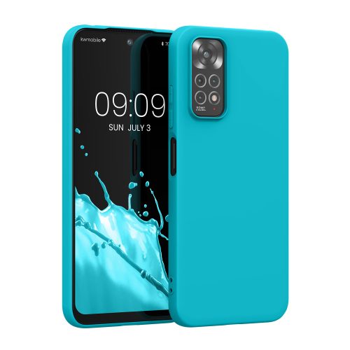 Husa Xiaomi Redmi Note 11/Redmi Note 11s, Albastru deschis, Silicon, KWM0000150V053C