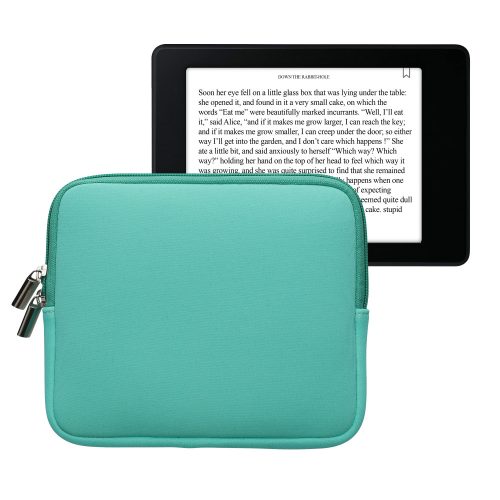 Husa Universala Kwmobile pentru eBook Reader de 7 inch, Verde deschis, Neopren, KWM0000151W008C