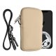 Husa Universala telefon, Marime L - 6.5 inch, Crem/Negru, Neopren, KWM000016AI051C