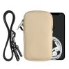 Husa Universala telefon, Marime L - 6.5 inch, Crem/Negru, Neopren, KWM000016AI051C