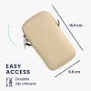Husa Universala telefon, Marime L - 6.5 inch, Crem/Negru, Neopren, KWM000016AI051C