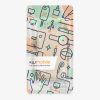 Husa Universala telefon, Marime L - 6.5 inch, Crem/Negru, Neopren, KWM000016AI051C
