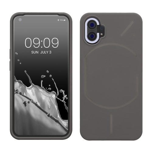 Husa Nothing Phone (1), Gri, Silicon, KWM000017IK028C