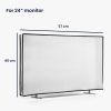 Husa Kwmobile pentru televizor de 24 inch, Alb, Plastic, KWM000017ZM006C