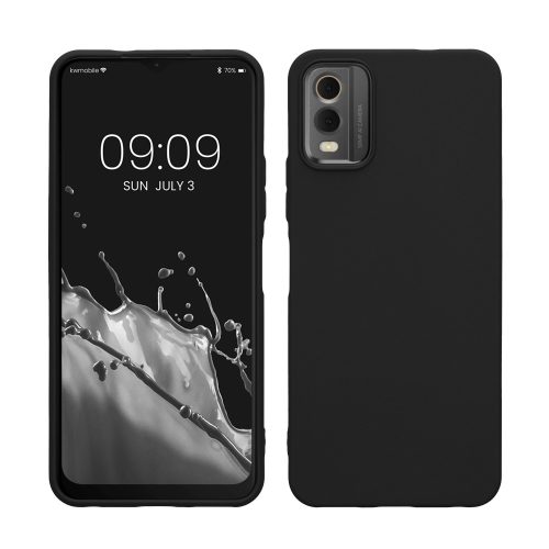 Husa Nokia C32, Negru, Silicon, KWM000021KO001C