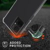 Husa Motorola Moto G14, Transparent/Negru, Silicon, KWM000022NC001C