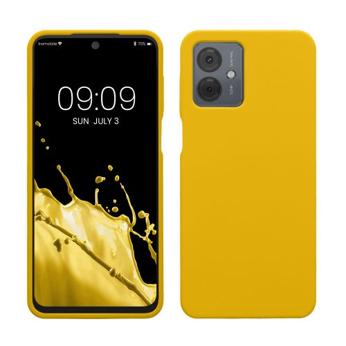 Husa Motorola Moto G14, Galben, Silicon, KWM000022ND003C