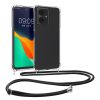 Husa Motorola Moto G54, Transparent/Negru, Silicon, KWM000022NG001C