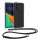Husa Motorola Moto G54, Transparent/Negru, Silicon, KWM000022NG001C
