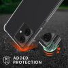 Husa Motorola Moto G54, Transparent/Negru, Silicon, KWM000022NG001C
