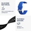 Set 2 Curele Kwmobile marime S pentru Xplora X6 Play, Negru/Albastru inchis, Silicon, KWM000024UB001C
