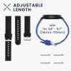 Set 2 Curele Kwmobile marime S pentru Xplora X6 Play, Negru/Albastru inchis, Silicon, KWM000024UB001C