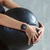 Set 2 Huse Kwmobile cu sticla securizata pentru Fitbit Versa 4/Sense 2, Transparent/Negru, Plastic, KWM000024UJ002C